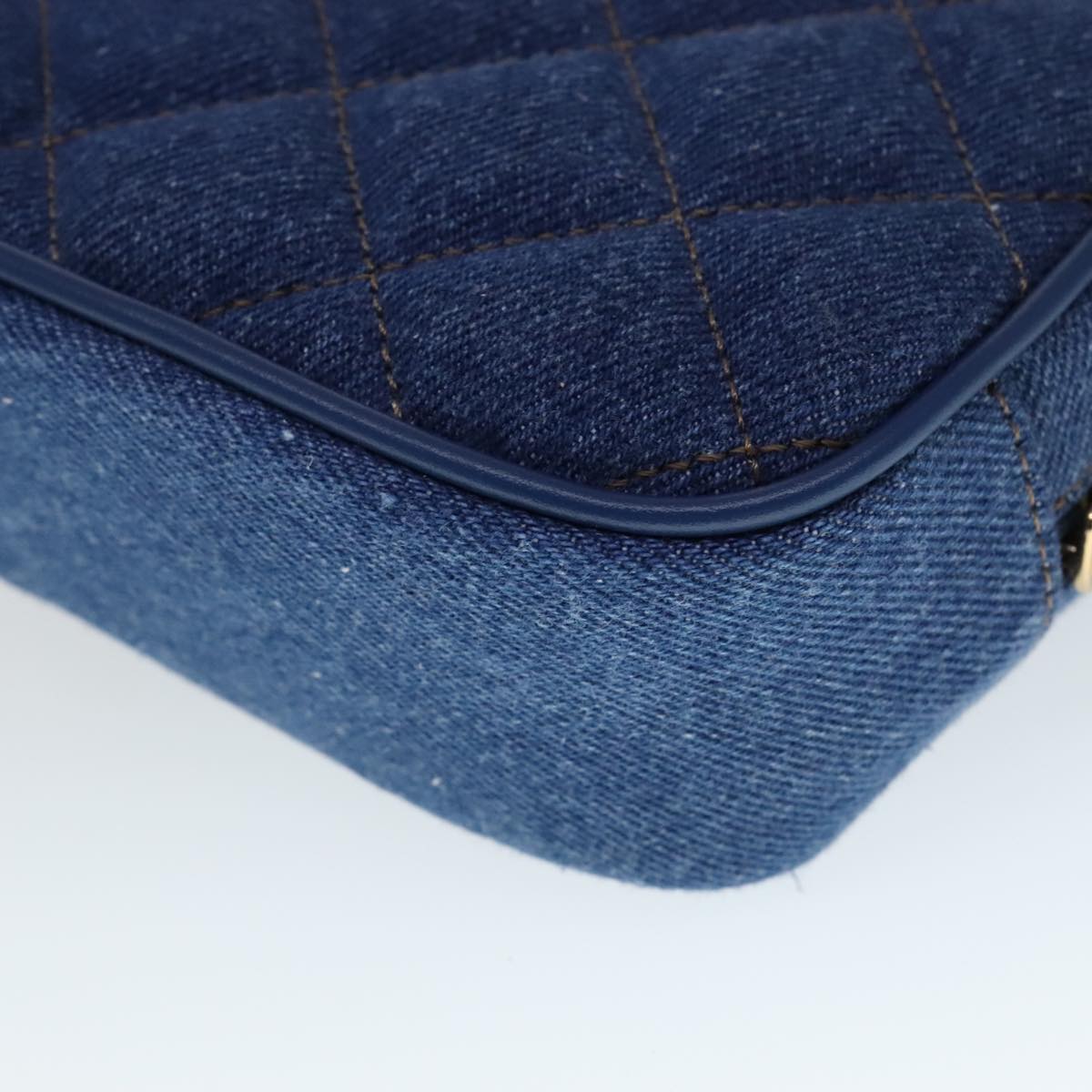 Versace Blue Denim - Jeans Shoulder Bag (Pre-Owned)