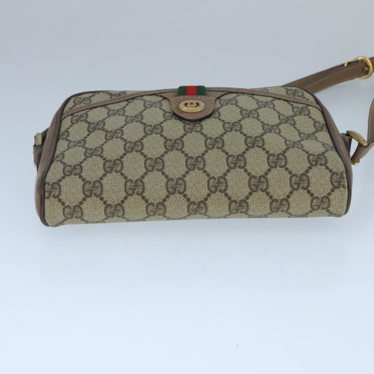 Gucci Gg Supreme Beige Canvas Shoulder Bag (Pre-Owned)