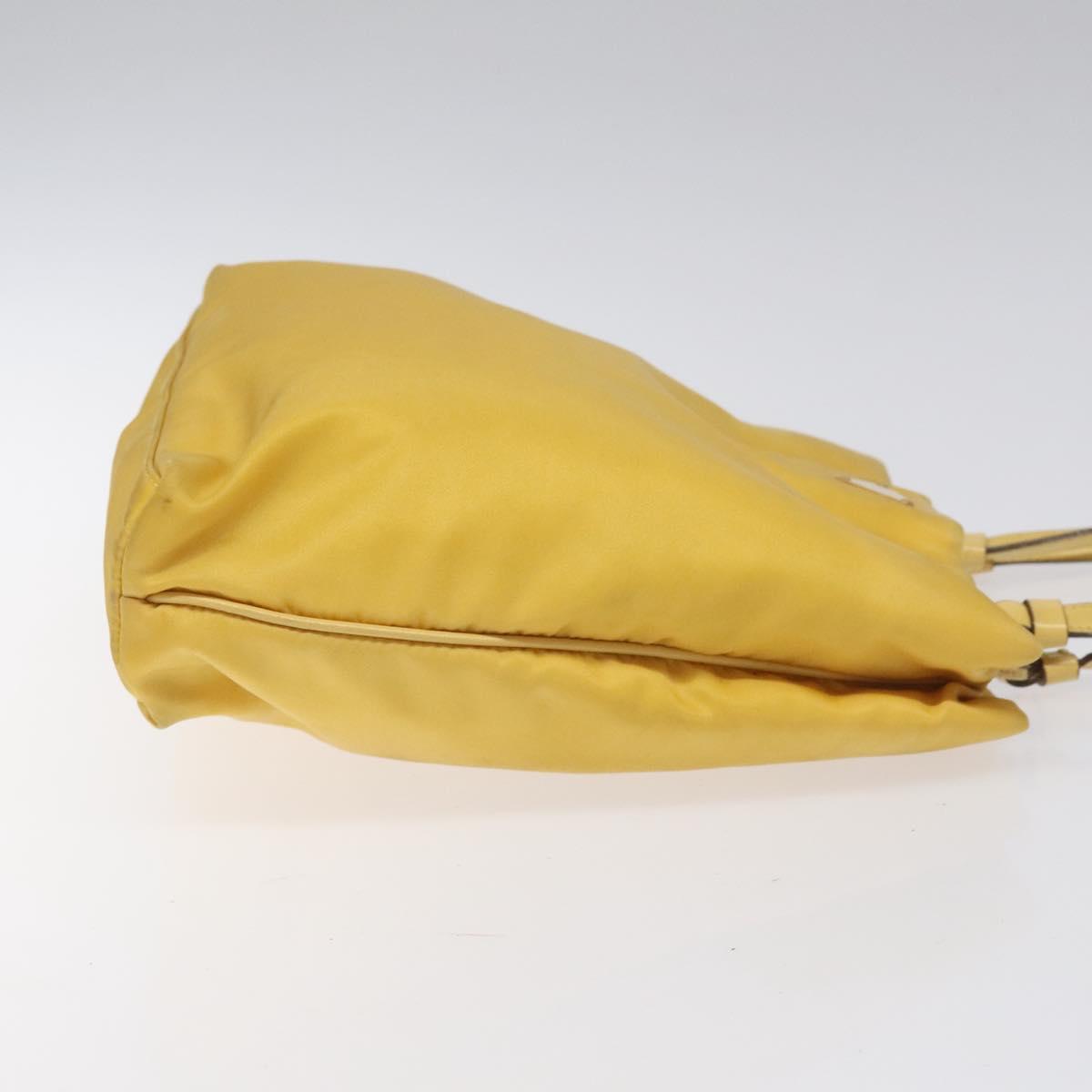 Prada Re-Nylon Yellow Synthetic Tote Bag (Pre-Owned)