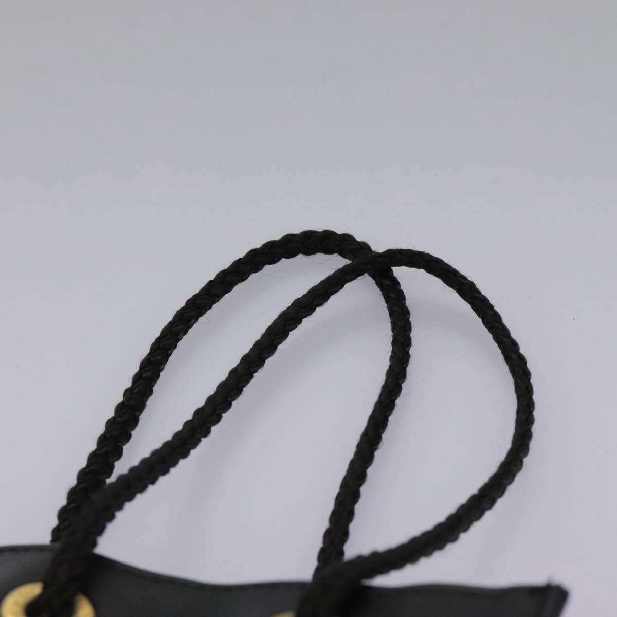 Fendi Ff Black Leather Handbag (Pre-Owned)