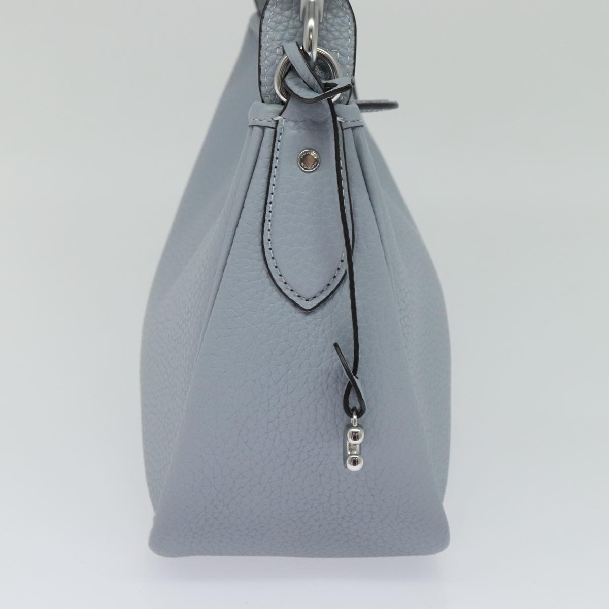 Coach Pebbled Blue Leather Shoulder Bag (Pre-Owned)