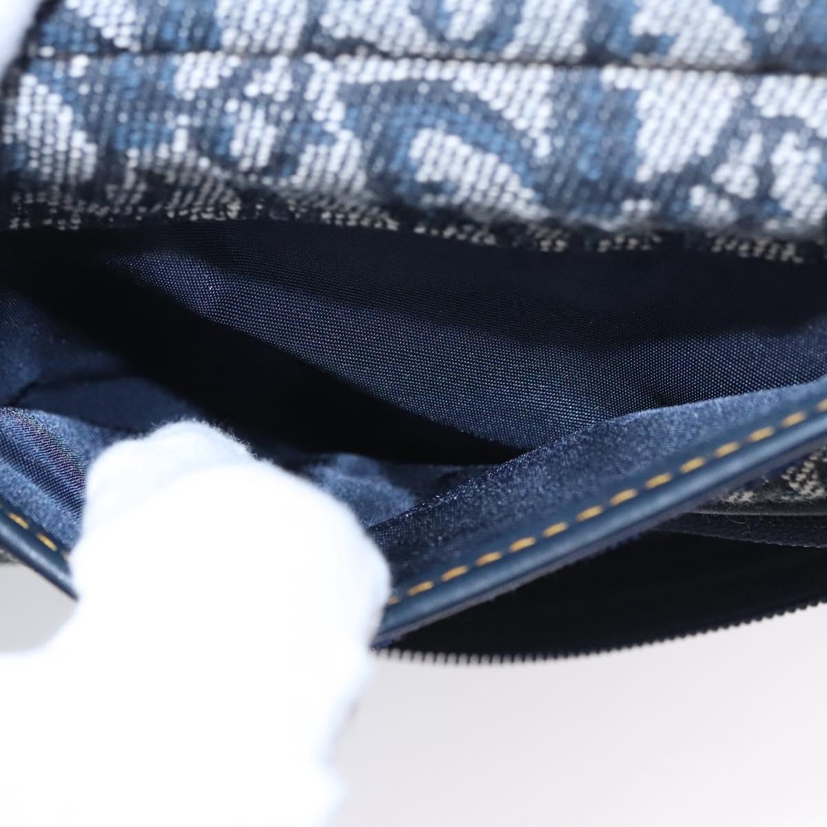Dior Saddle Navy Canvas Clutch Bag (Pre-Owned)