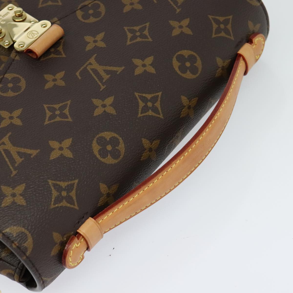 Louis Vuitton Pochette Metis Blue Canvas Handbag (Pre-Owned)
