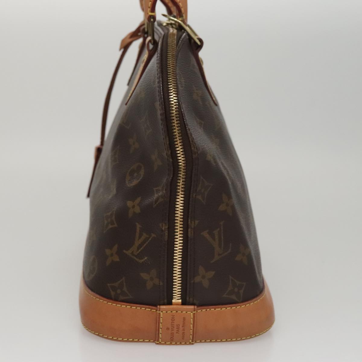 Louis Vuitton Alma Brown Canvas Handbag (Pre-Owned)