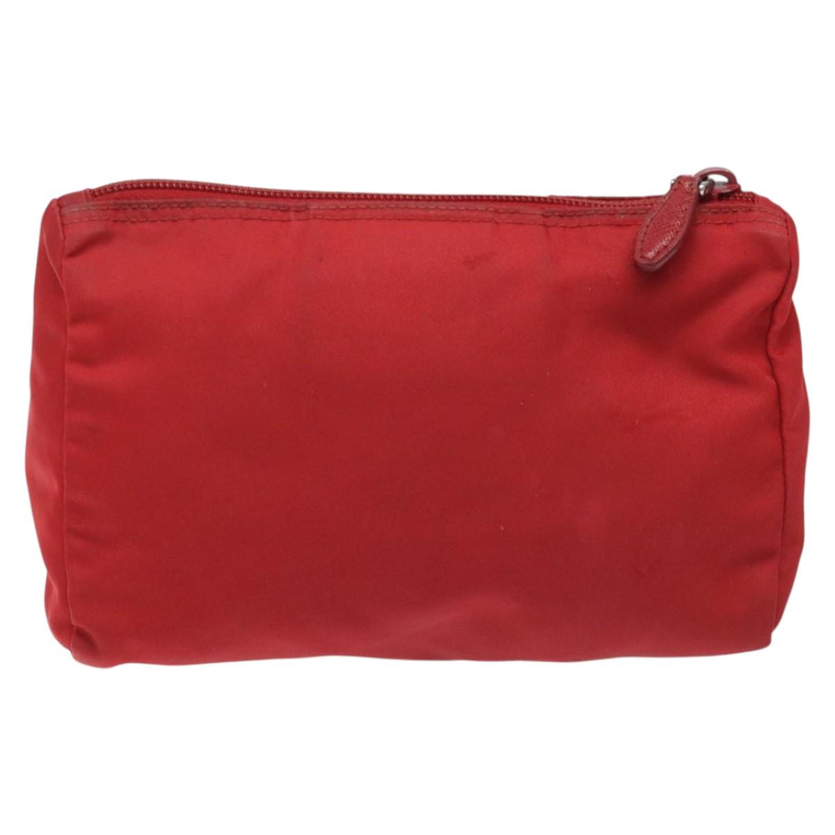 Prada Red Synthetic Clutch Bag (Pre-Owned)