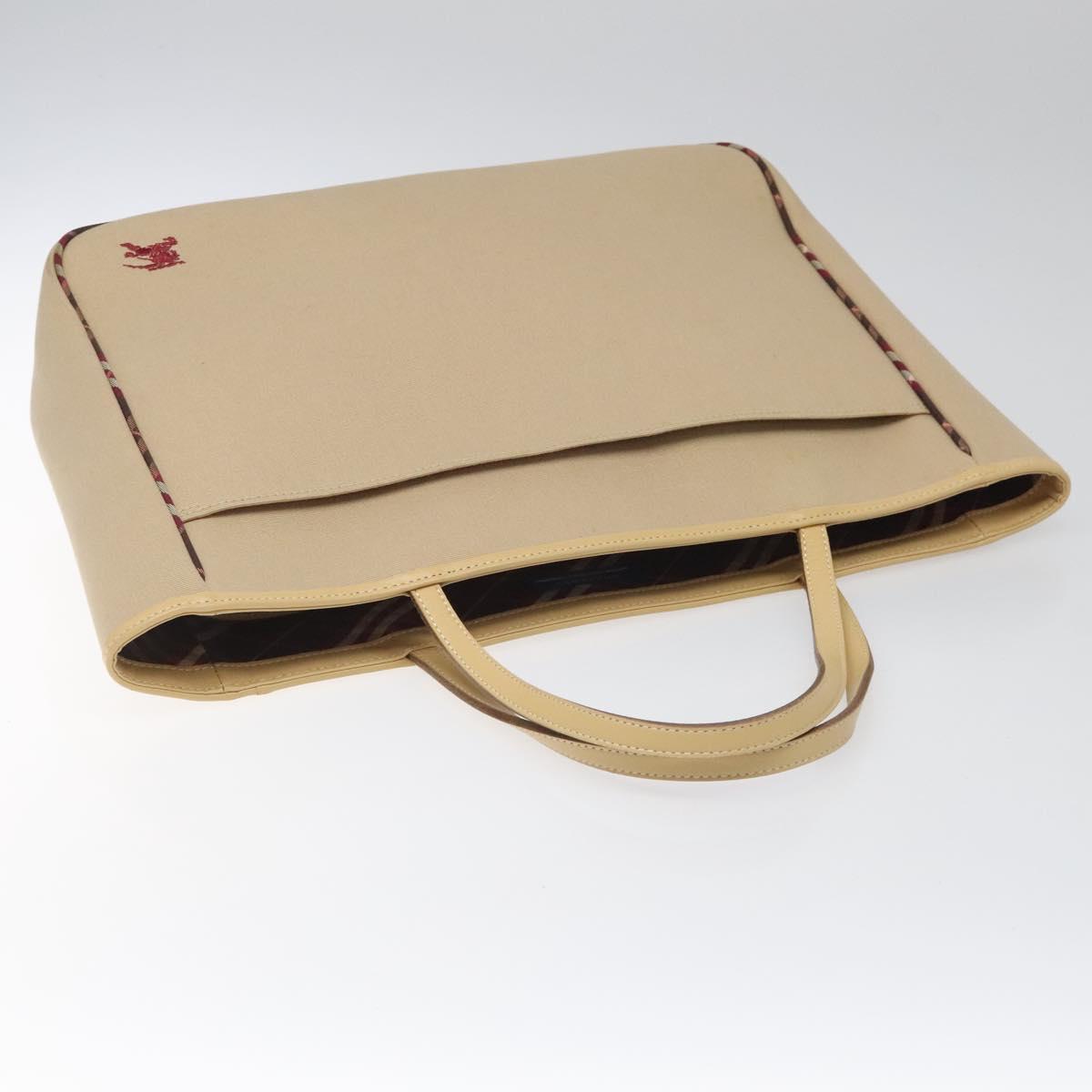 Burberry Blue Label Beige Canvas Tote Bag (Pre-Owned)
