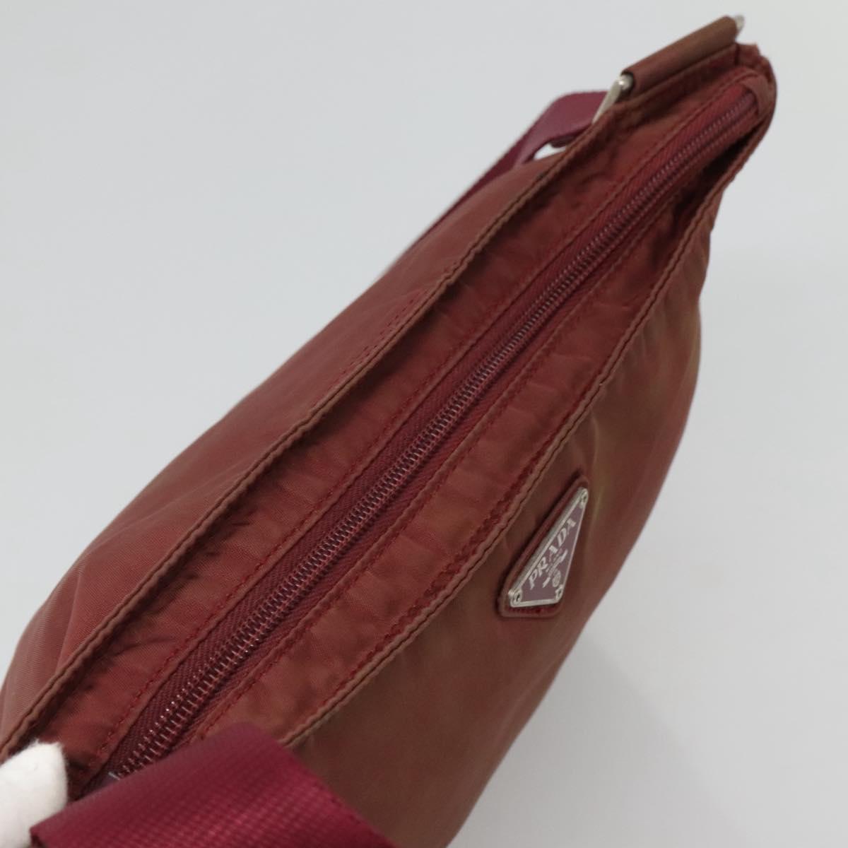 Prada Red Synthetic Shoulder Bag (Pre-Owned)