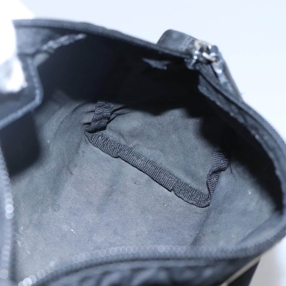 Prada Cosmetic Pouch Black Synthetic Clutch Bag (Pre-Owned)