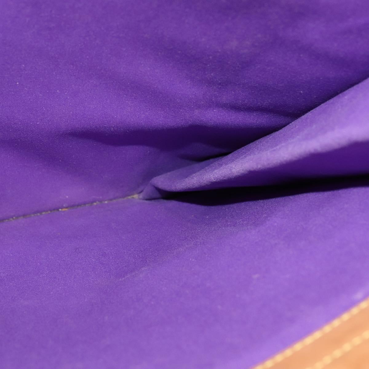 Louis Vuitton Stanton Purple Patent Leather Tote Bag (Pre-Owned)