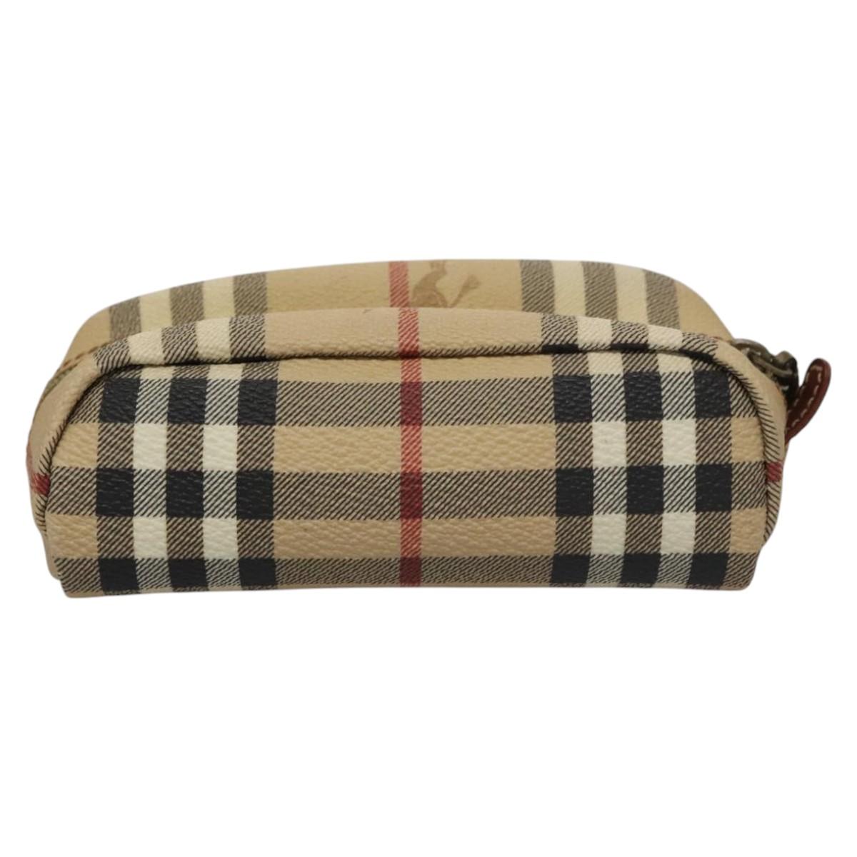 Burberry Nova Check Beige Canvas Clutch Bag (Pre-Owned)