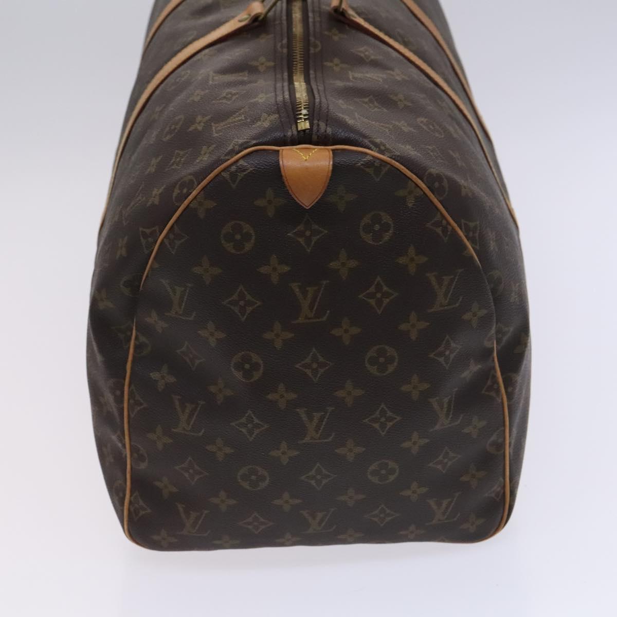 Louis Vuitton Keepall 55 Brown Canvas Travel Bag (Pre-Owned)