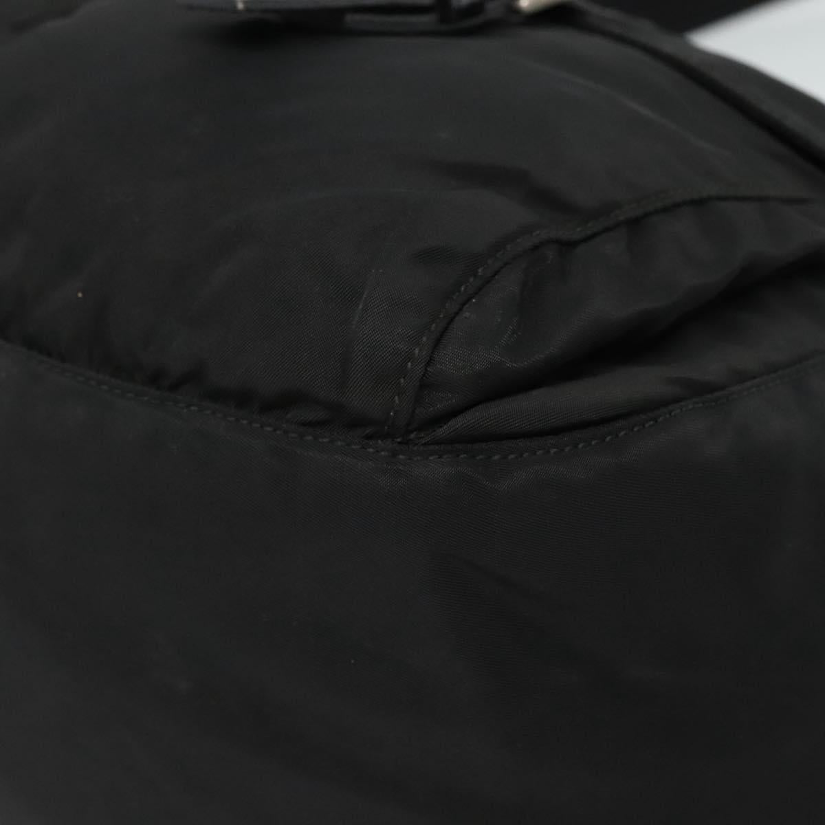 Prada Vela Black Synthetic Shoulder Bag (Pre-Owned)