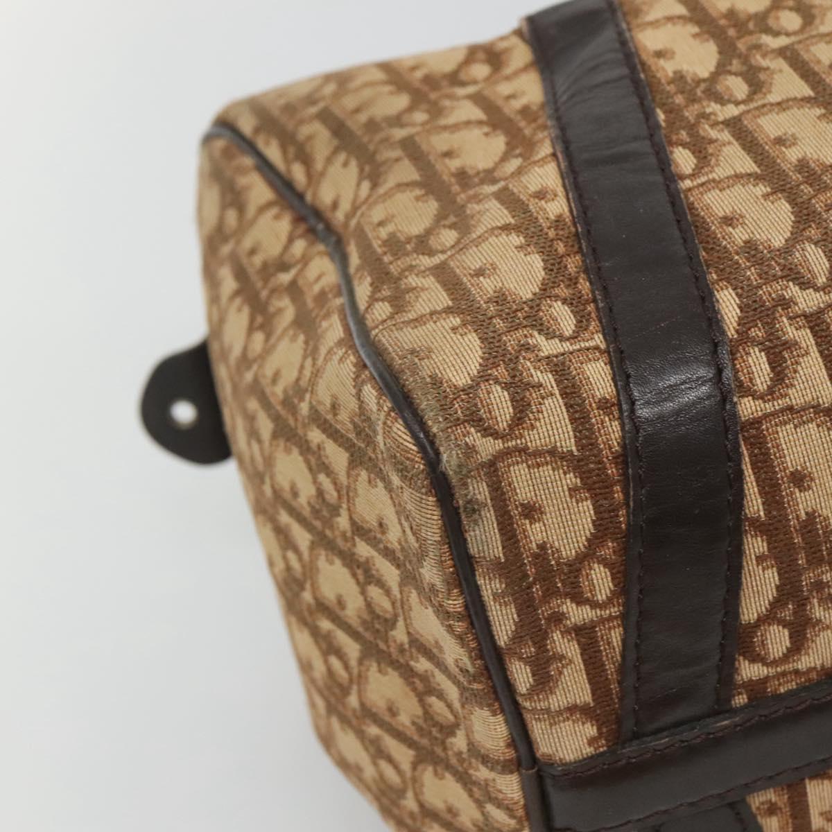 Dior Trotter Brown Canvas Travel Bag (Pre-Owned)