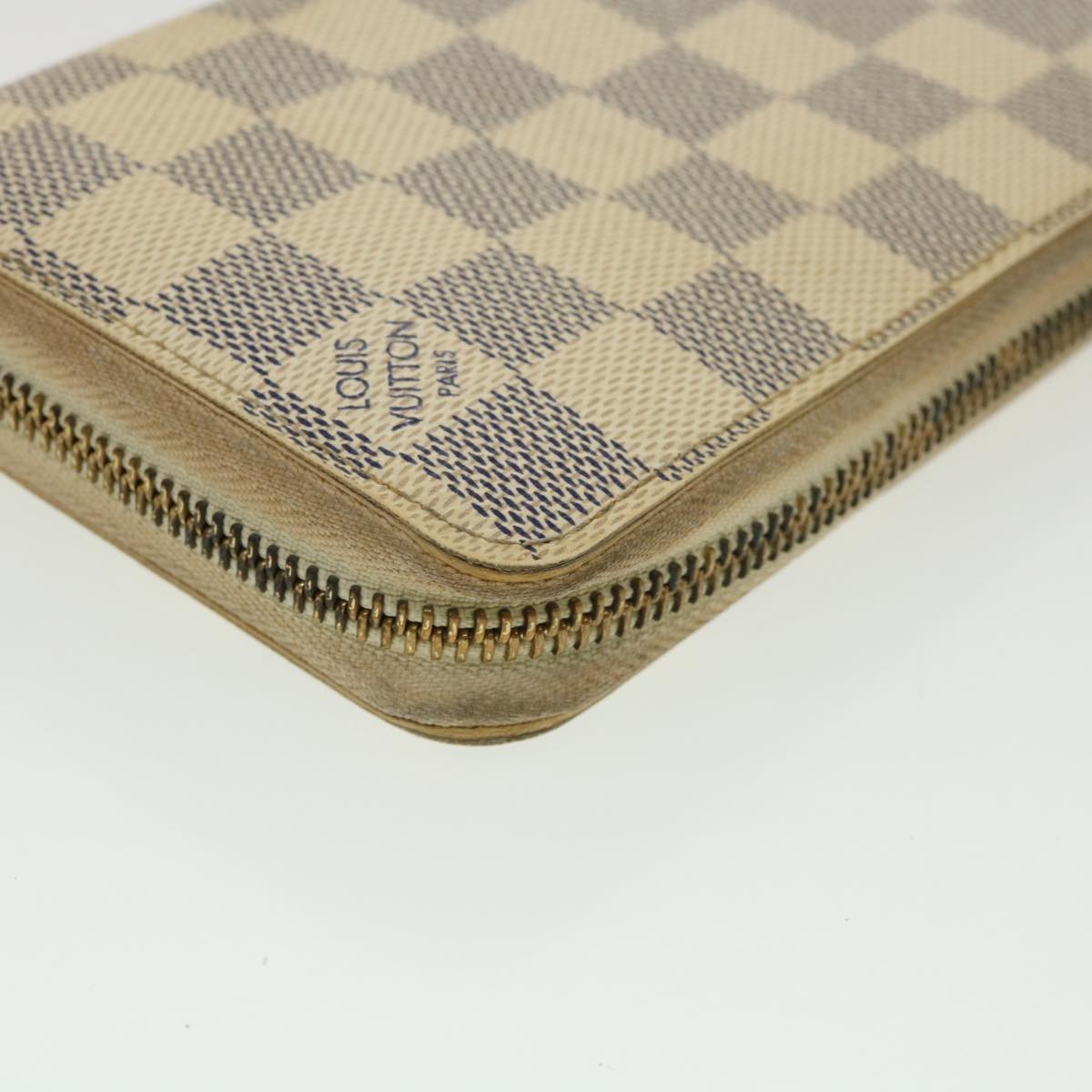 Louis Vuitton Zippy Wallet Turquoise Canvas Wallet (Pre-Owned)