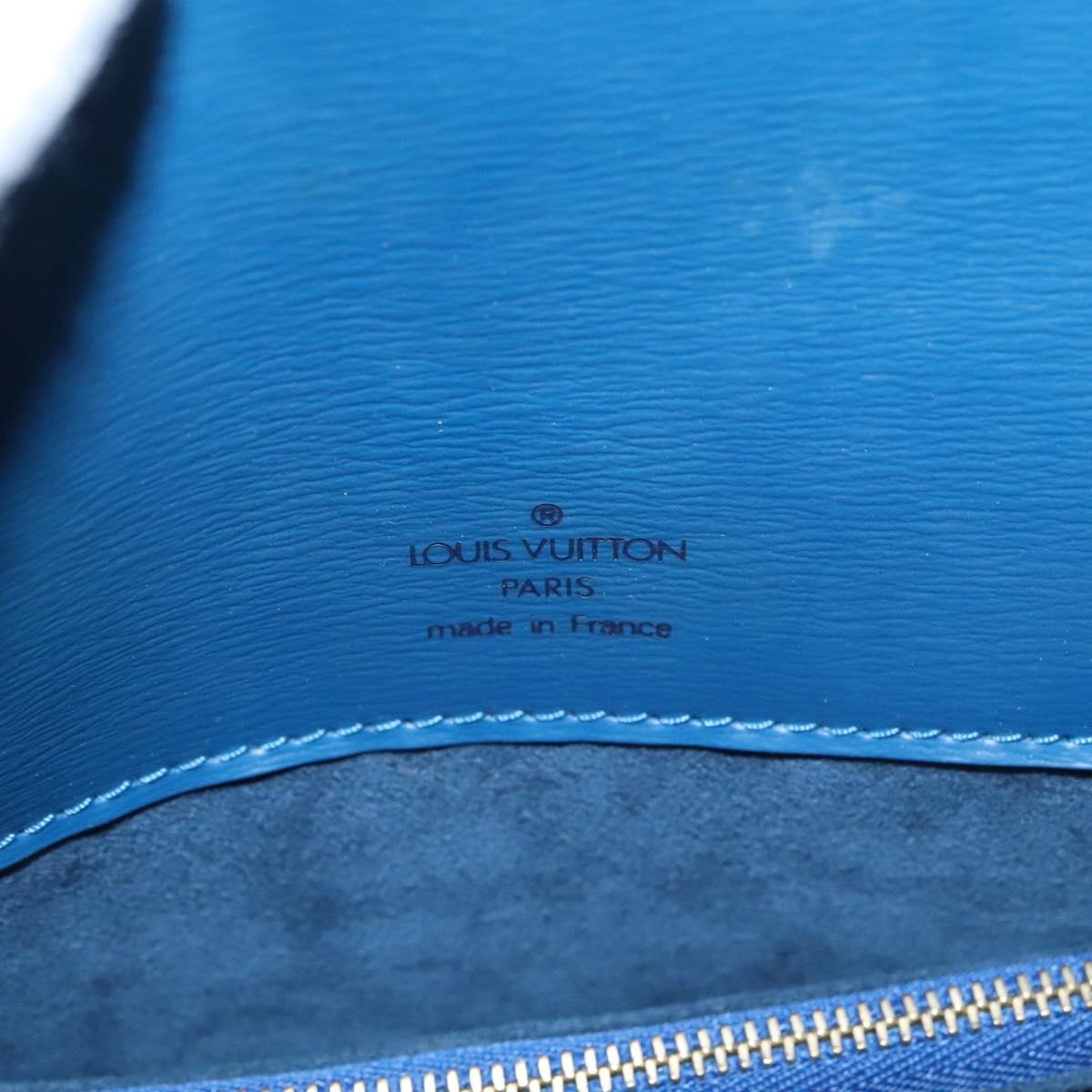 Louis Vuitton Grenelle Blue Leather Shoulder Bag (Pre-Owned)