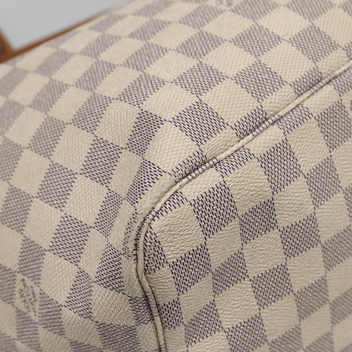 Louis Vuitton Neverfull Gm White Canvas Tote Bag (Pre-Owned)