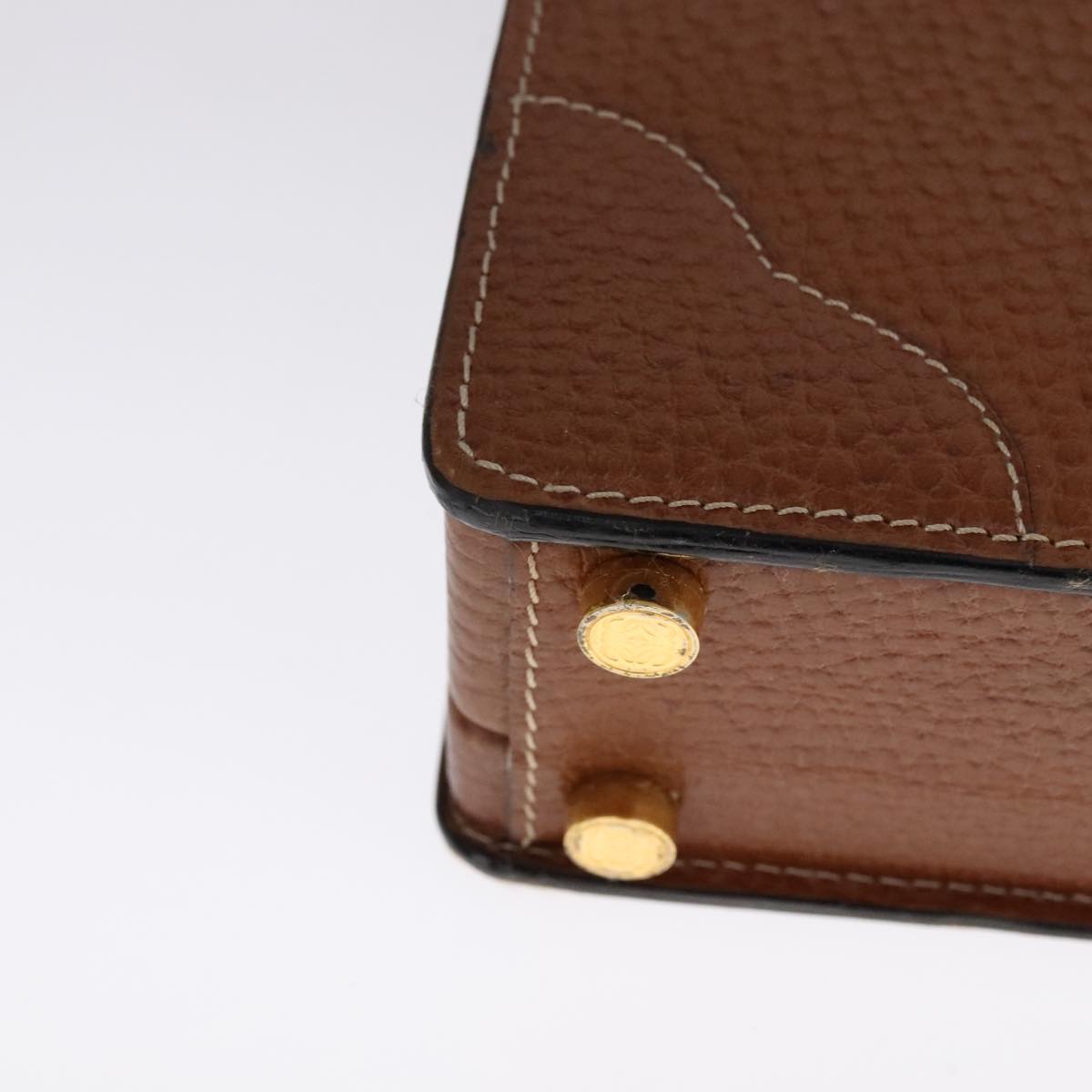 Loewe Brown Leather Briefcase Bag (Pre-Owned)