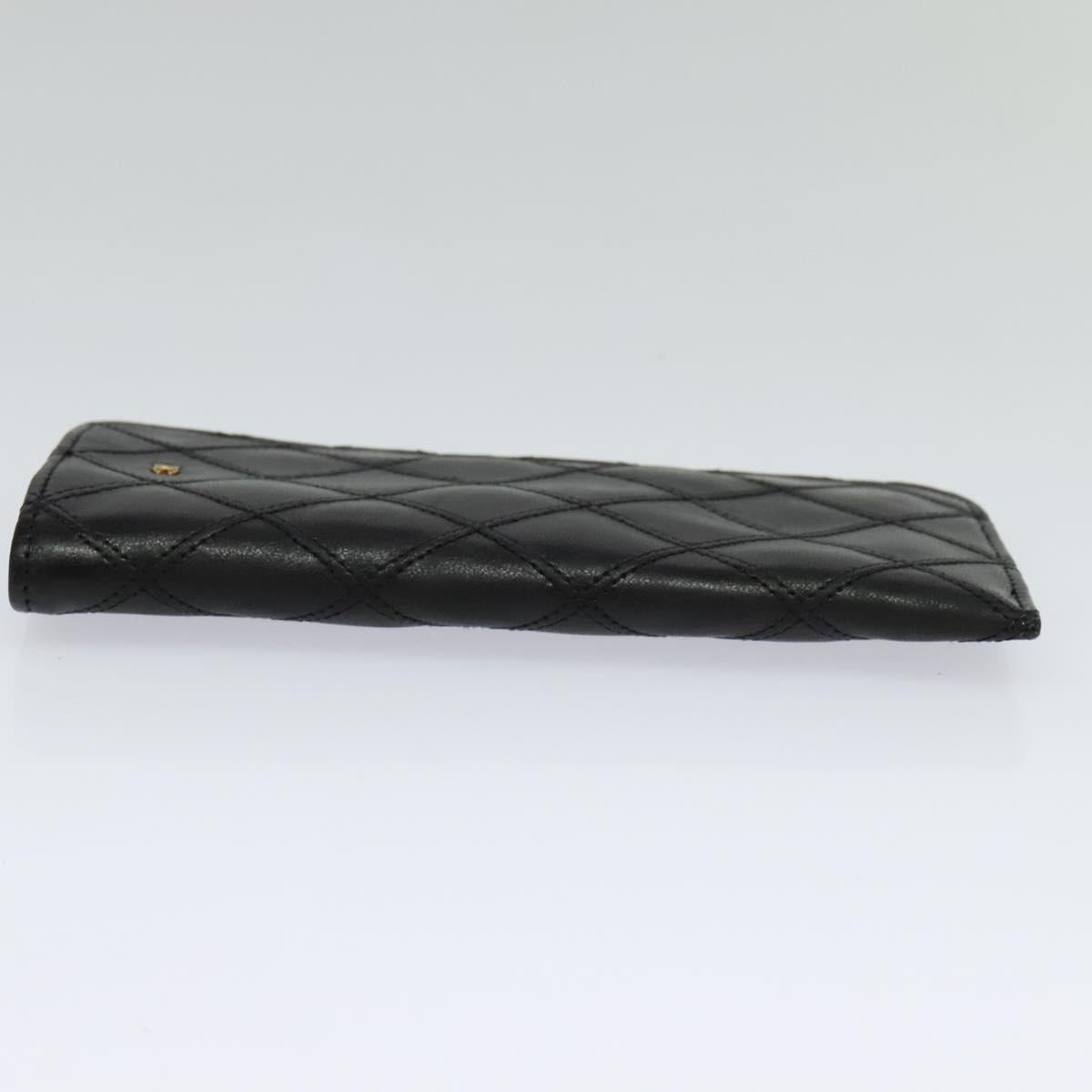 Chanel Coco Mark Black Lizard Wallet (Pre-Owned)