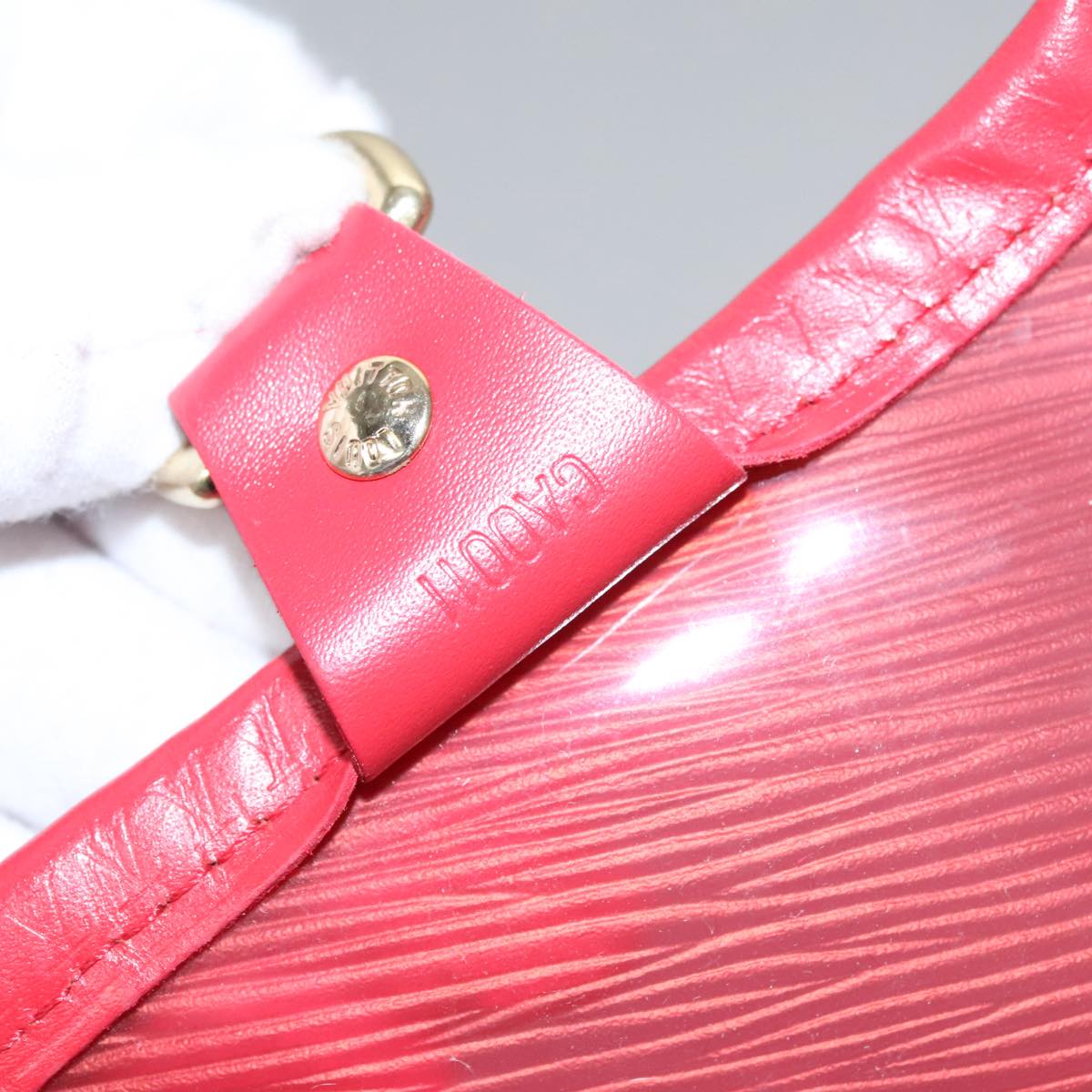 Louis Vuitton Plage Baia Red Vinyl Handbag (Pre-Owned)