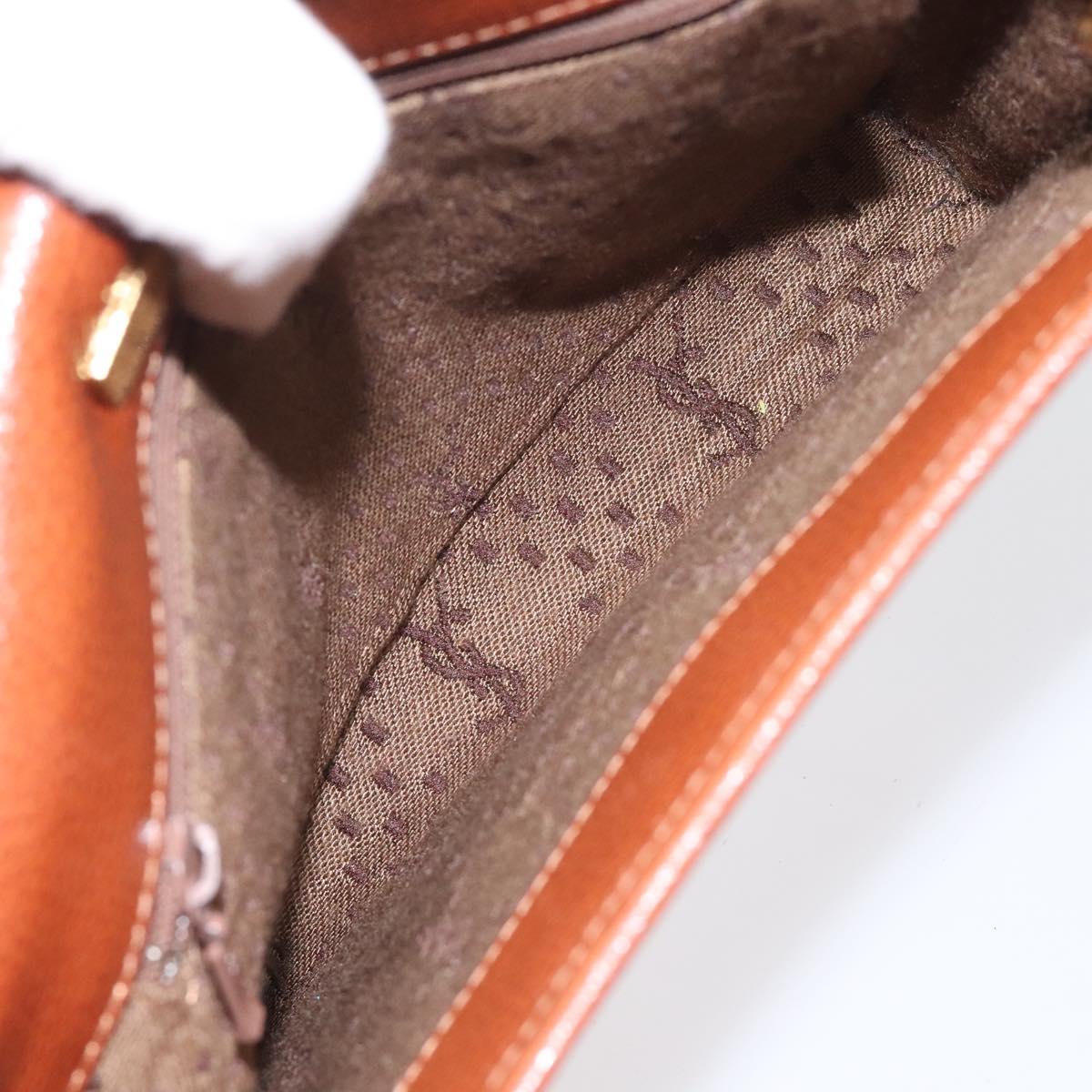 Saint Laurent Enveloppe Brown Leather Shoulder Bag (Pre-Owned)