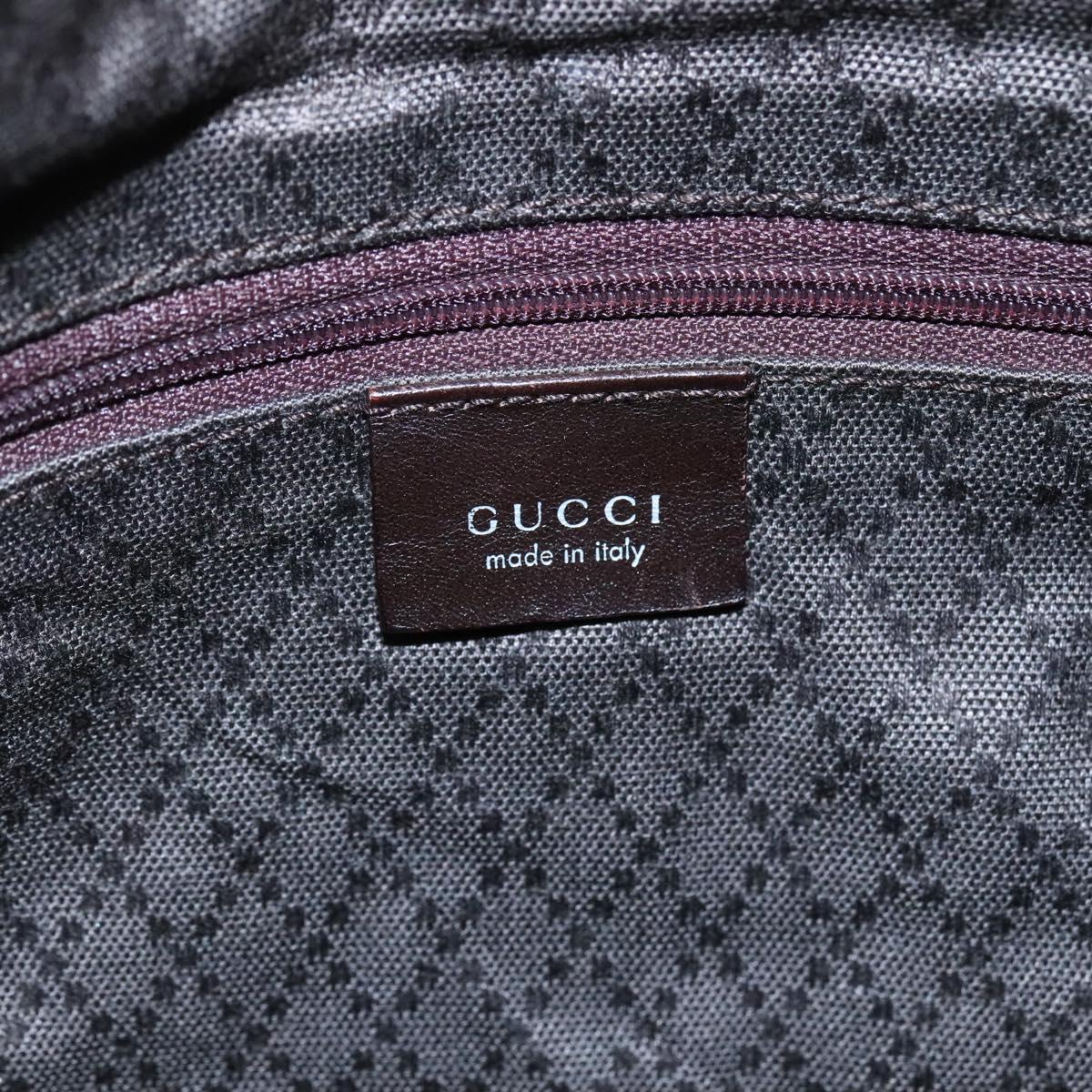 Gucci Bamboo Brown Canvas Handbag (Pre-Owned)
