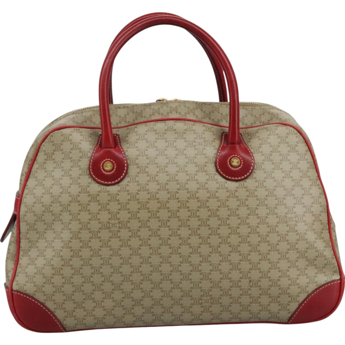 Céline Macadam Beige Canvas Handbag (Pre-Owned)