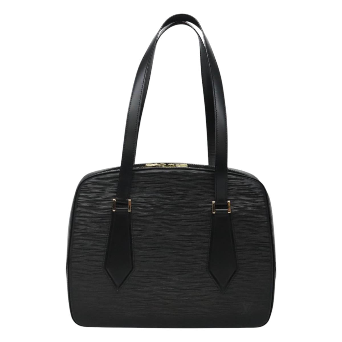 Louis Vuitton Voltaire Black Leather Shoulder Bag (Pre-Owned)