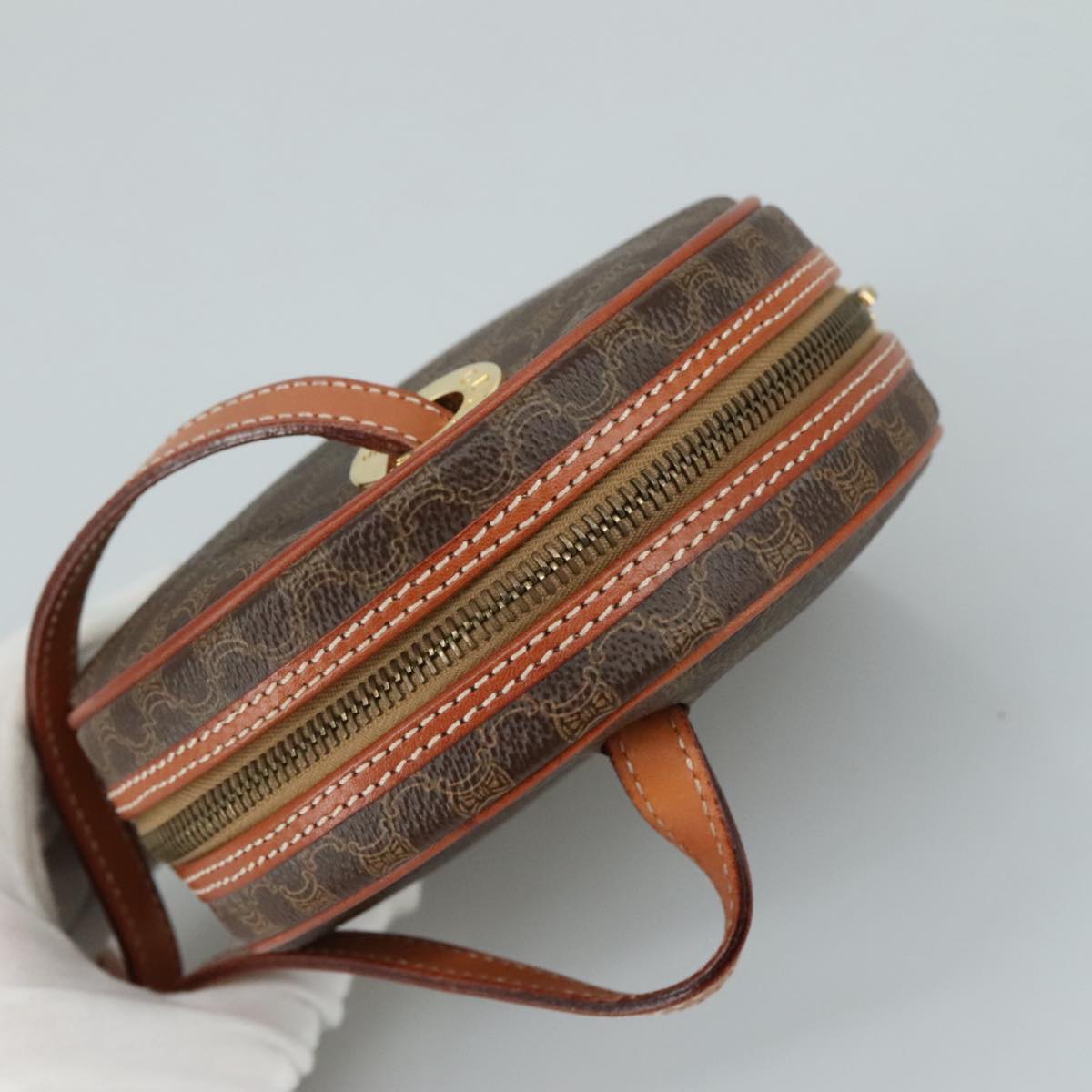 Céline Macadam Brown Canvas Shoulder Bag (Pre-Owned)