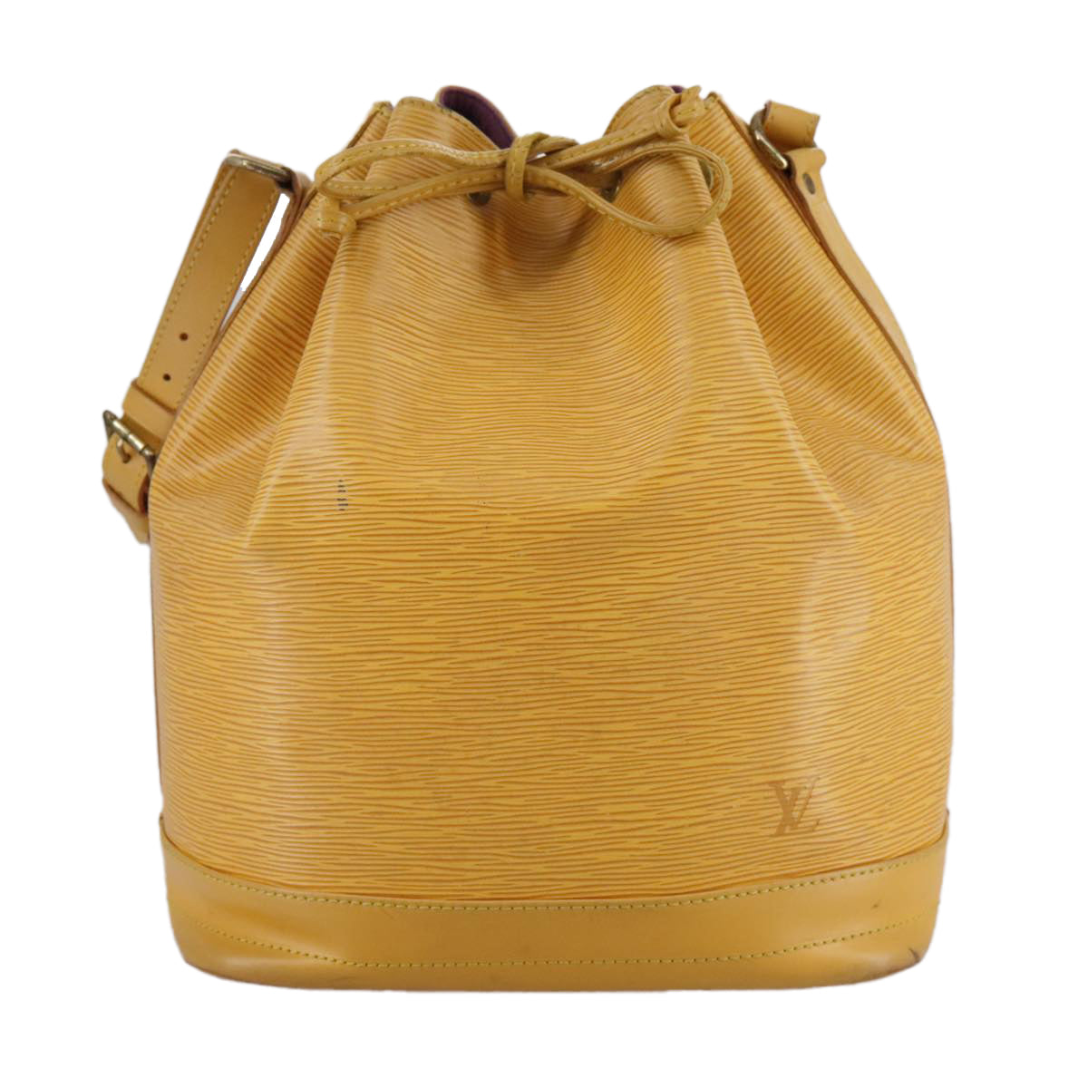 Louis Vuitton Noe Yellow Leather Shoulder Bag (Pre-Owned)