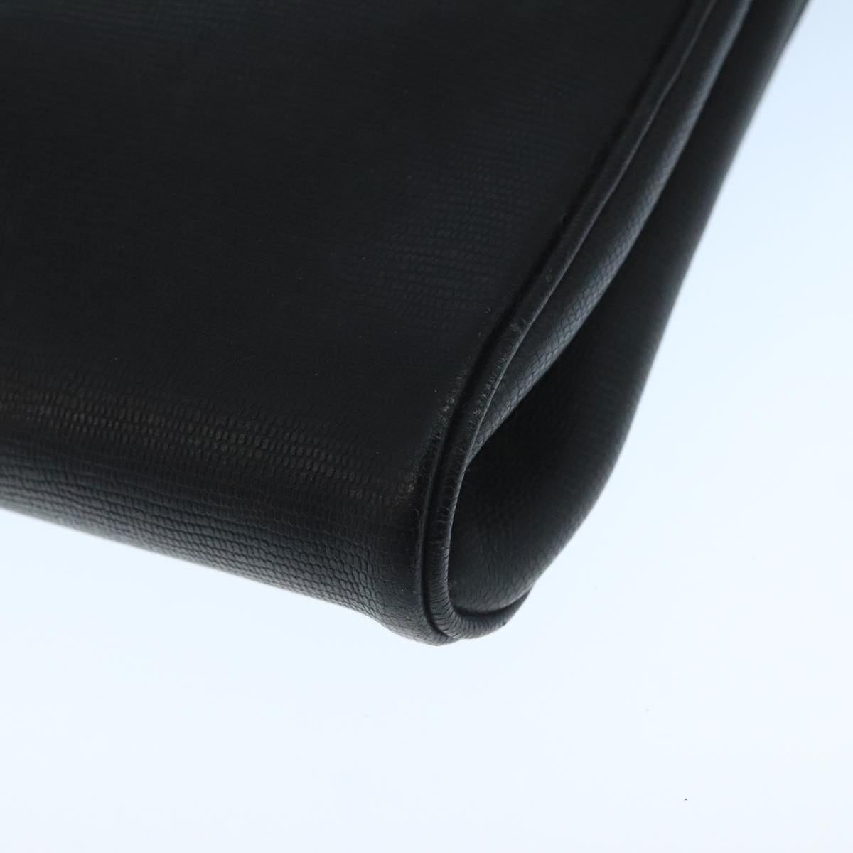 Céline Logo Du Cercle Black Leather Shoulder Bag (Pre-Owned)