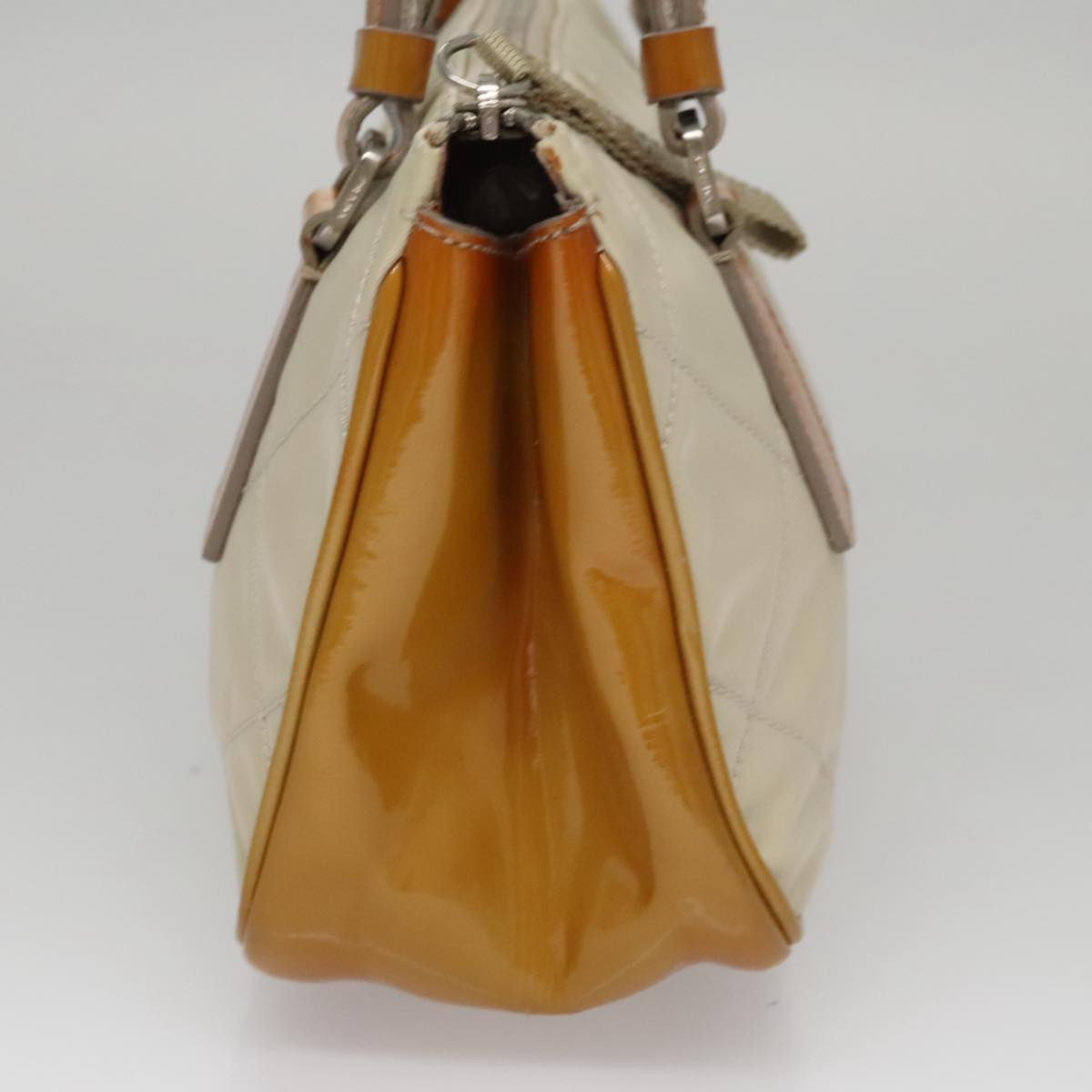 Prada Tessuto Beige Synthetic Shoulder Bag (Pre-Owned)