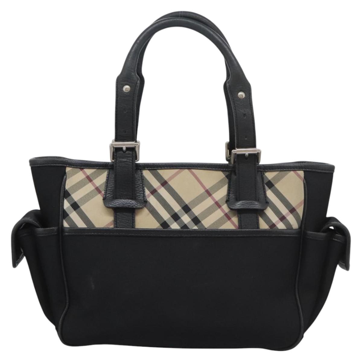 Burberry Nova Check Beige Canvas Tote Bag (Pre-Owned)