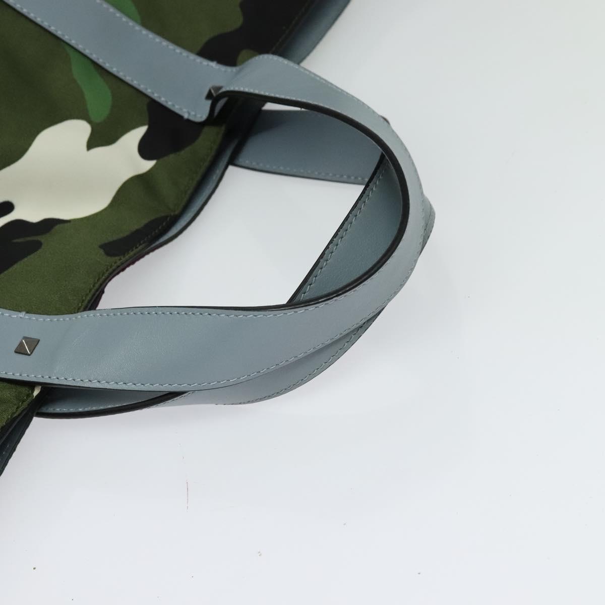 Valentino Garavani Green Nylon Tote Bag (Pre-Owned)
