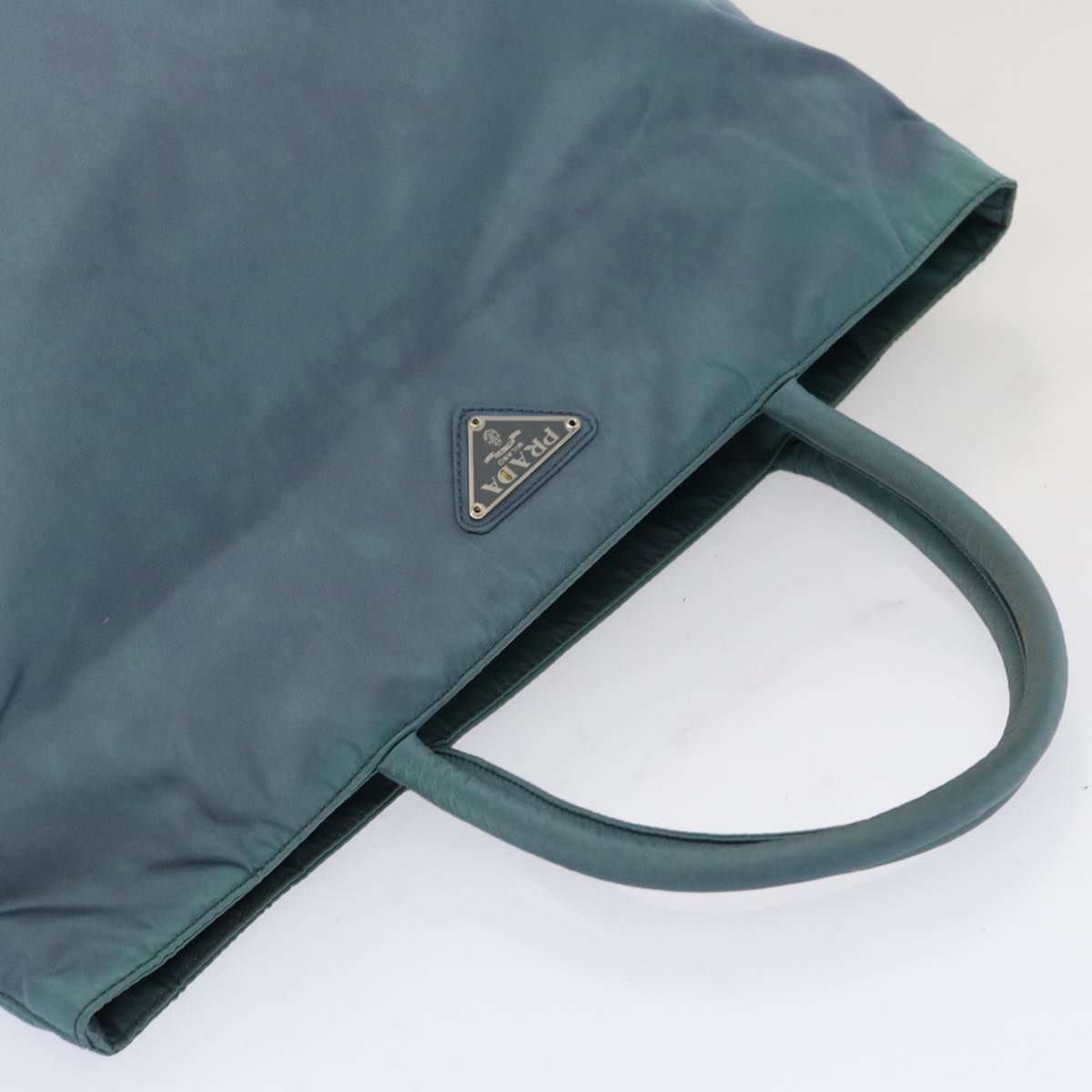 Prada Tessuto Blue Canvas Tote Bag (Pre-Owned)