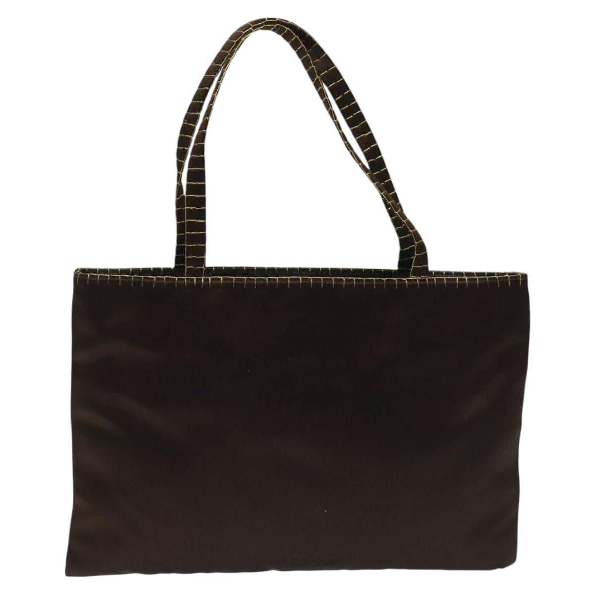 Prada Brown Synthetic Handbag (Pre-Owned)
