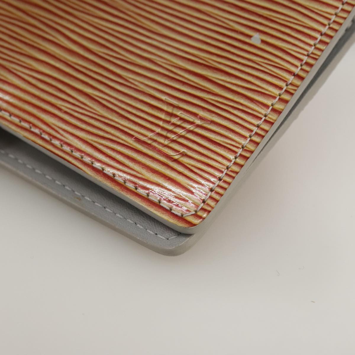 Louis Vuitton Agenda Cover Orange Leather Wallet (Pre-Owned)