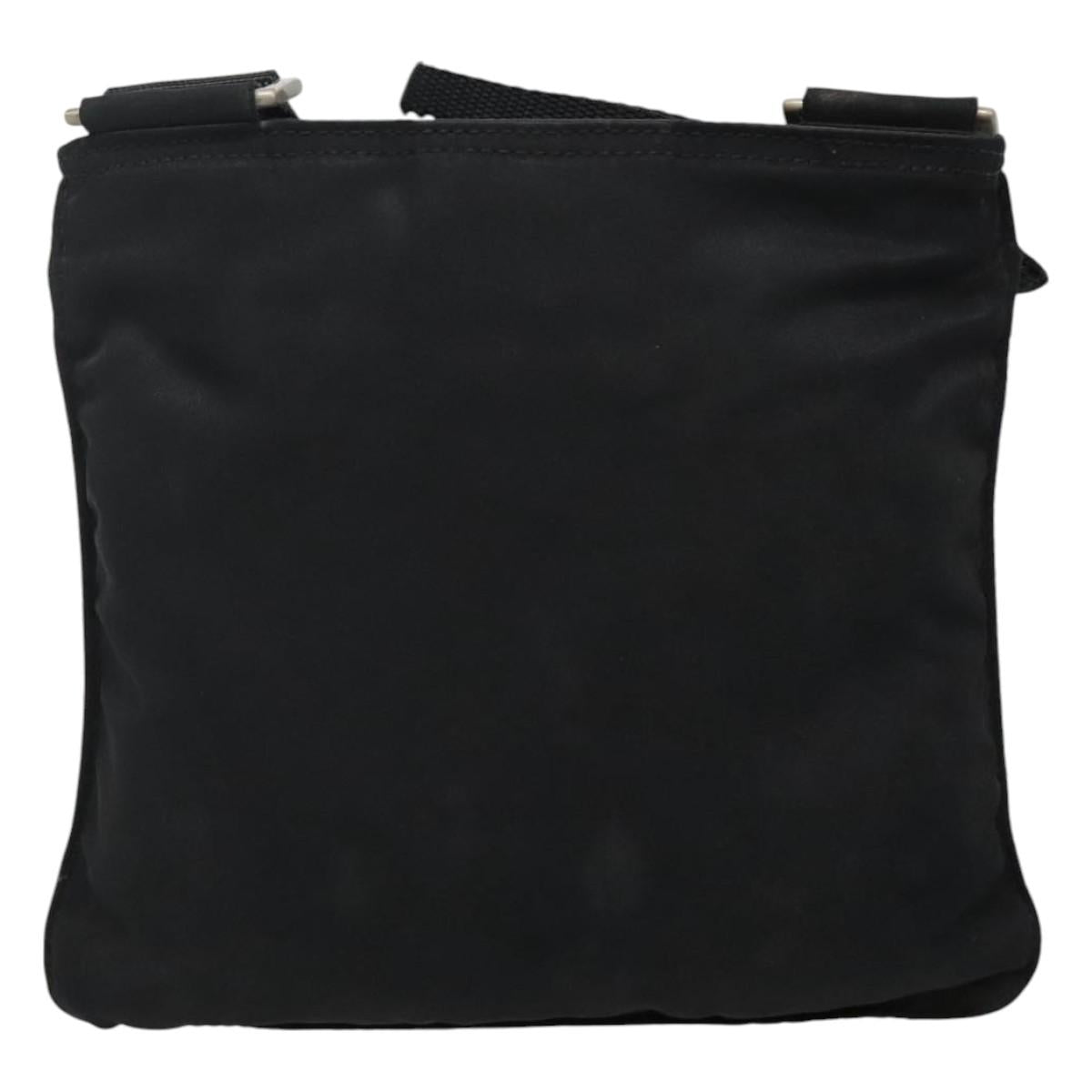Prada Tessuto Black Synthetic Shoulder Bag (Pre-Owned)
