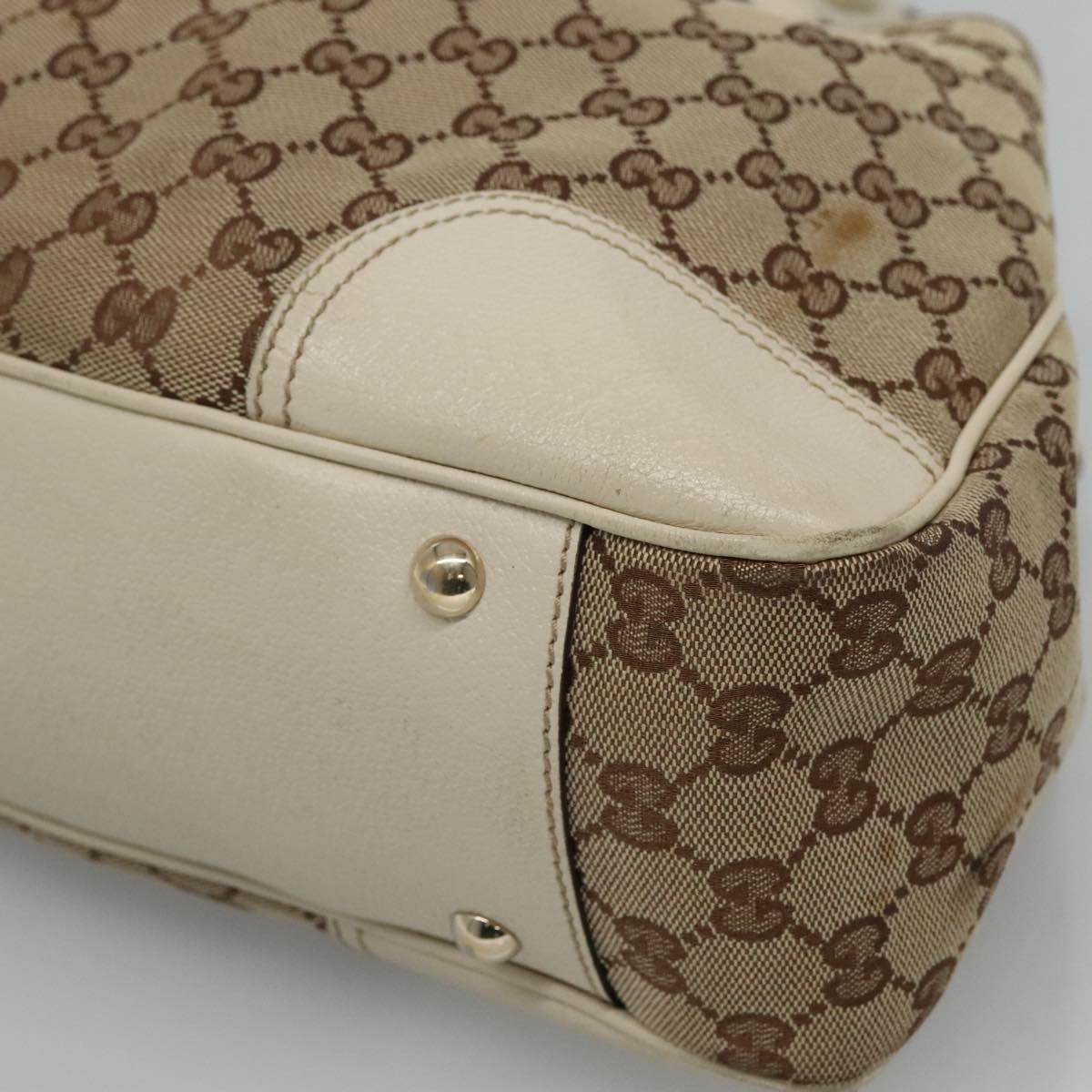 Gucci Princy Beige Canvas Tote Bag (Pre-Owned)