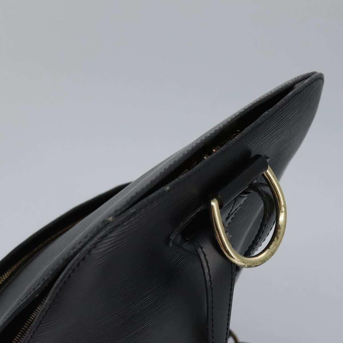 Louis Vuitton Gobelins Black Leather Backpack Bag (Pre-Owned)