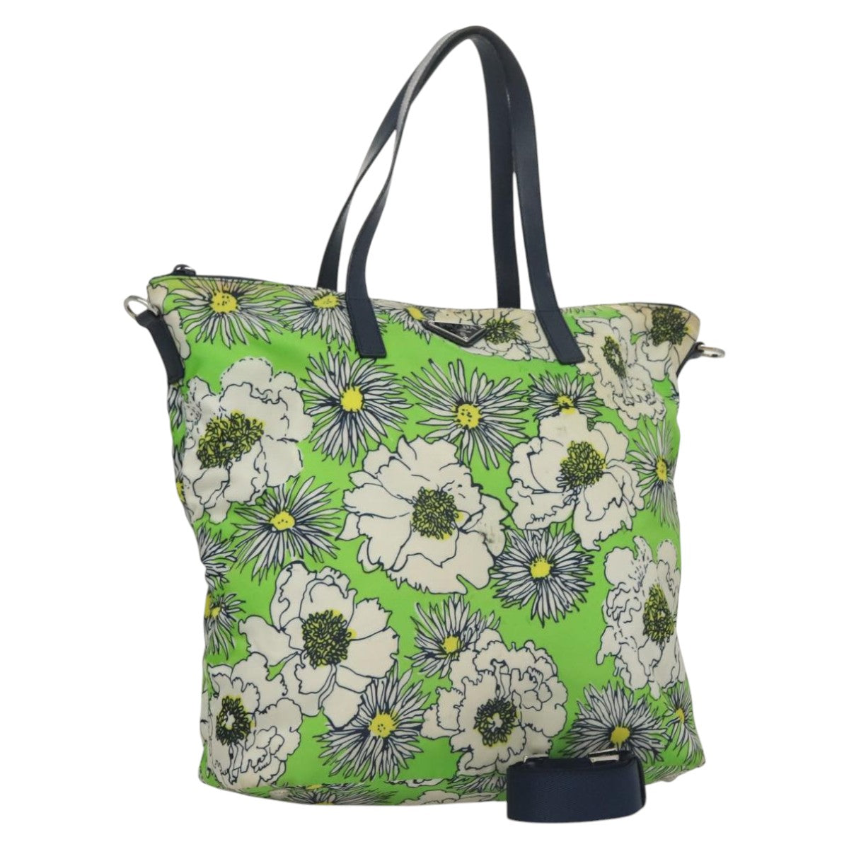 Prada Re-Nylon Green Synthetic Handbag (Pre-Owned)