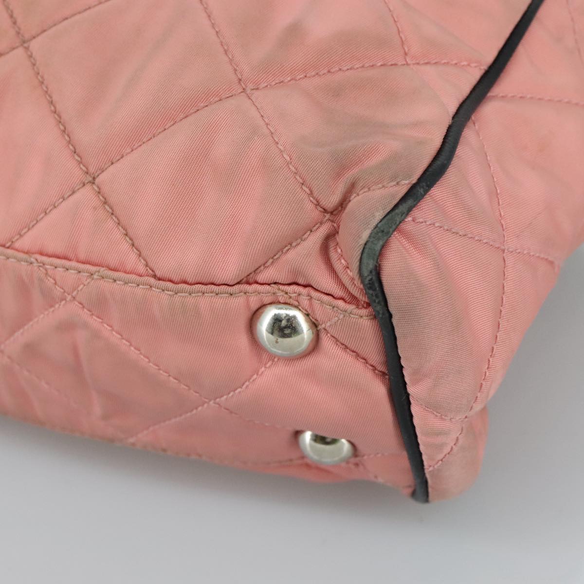Prada Re-Nylon Pink Canvas Shoulder Bag (Pre-Owned)