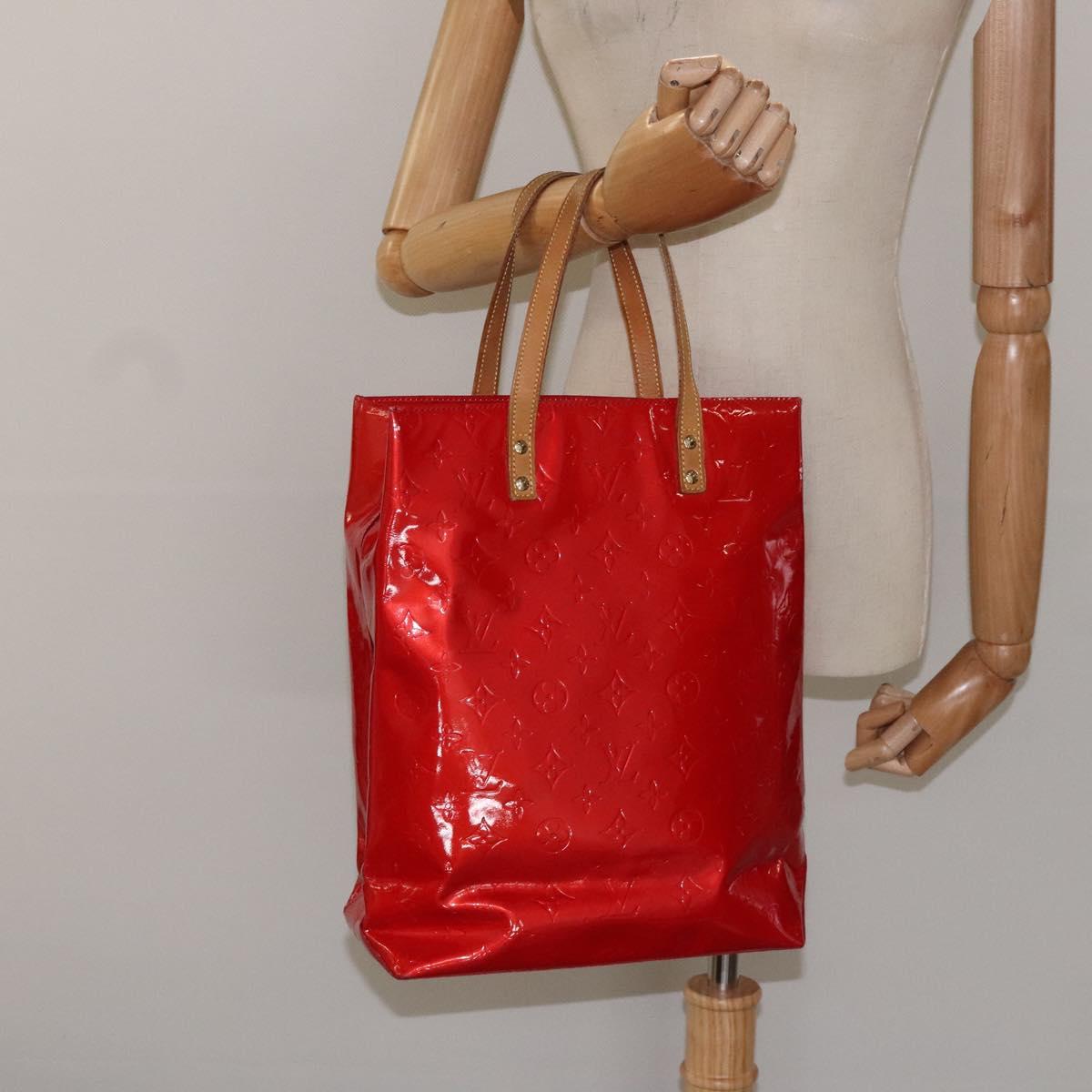 Louis Vuitton Reade Red Patent Leather Tote Bag (Pre-Owned)