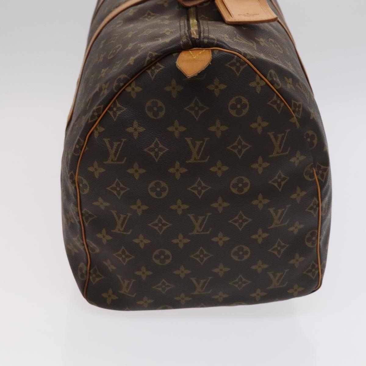 Louis Vuitton Keepall 55 Brown Canvas Travel Bag (Pre-Owned)