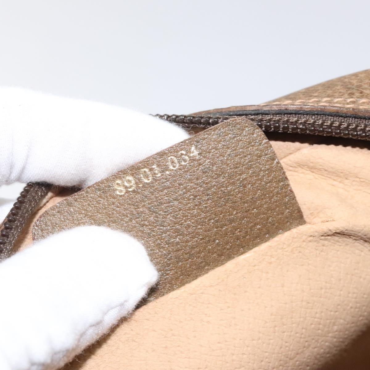 Gucci Ophidia Beige Canvas Clutch Bag (Pre-Owned)