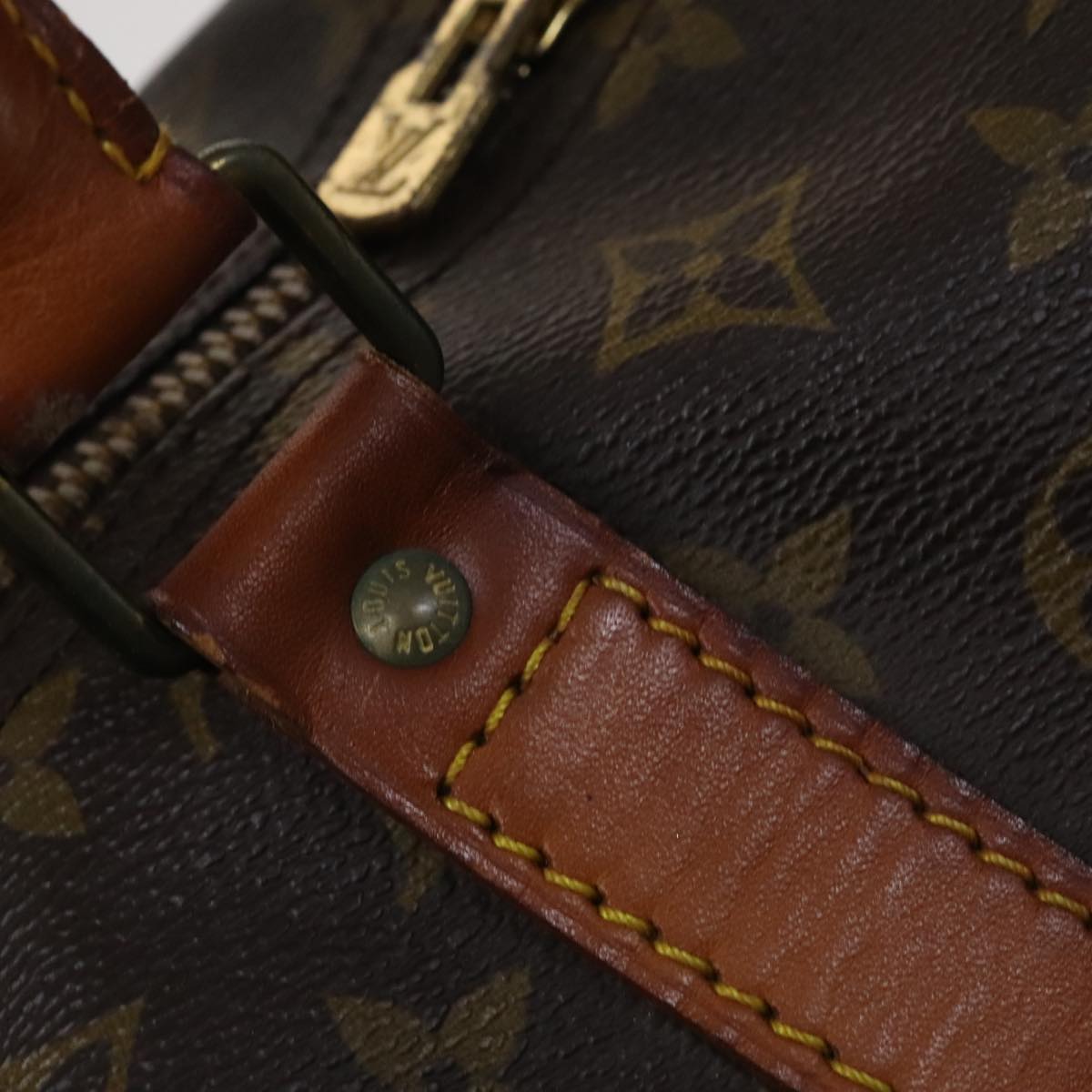 Louis Vuitton Keepall 60 Brown Canvas Travel Bag (Pre-Owned)