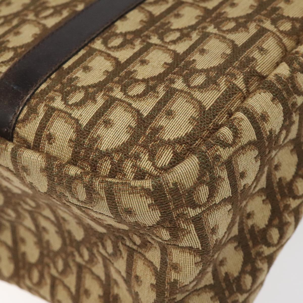 Dior Trotter Brown Canvas Handbag (Pre-Owned)