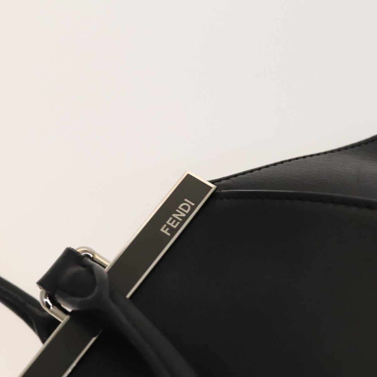 Fendi 3Jours Black Leather Tote Bag (Pre-Owned)