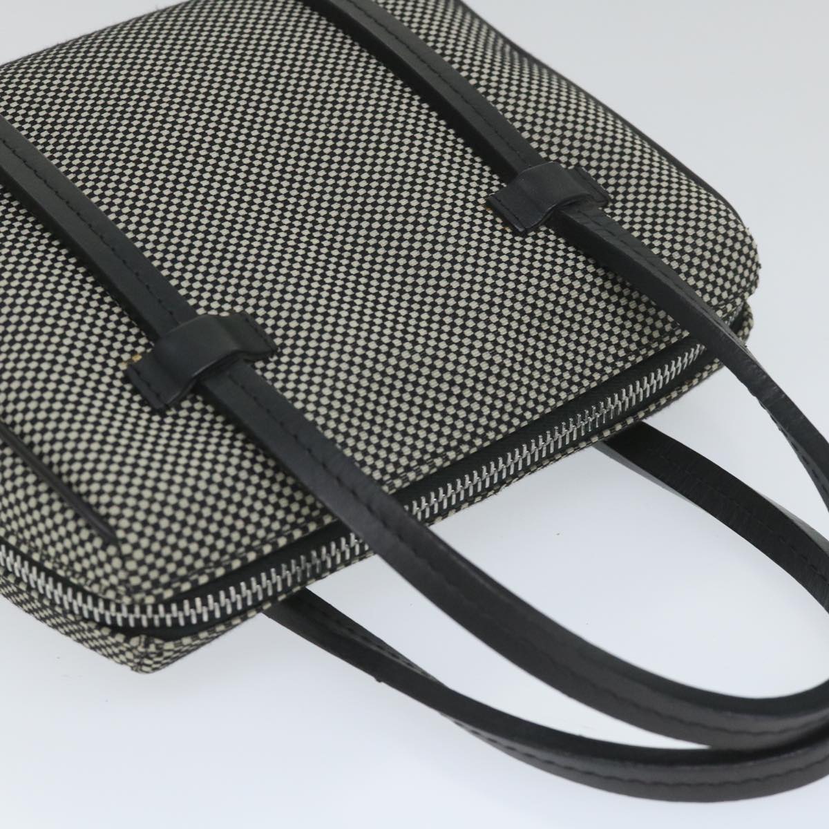 Bally Grey Canvas Handbag (Pre-Owned)