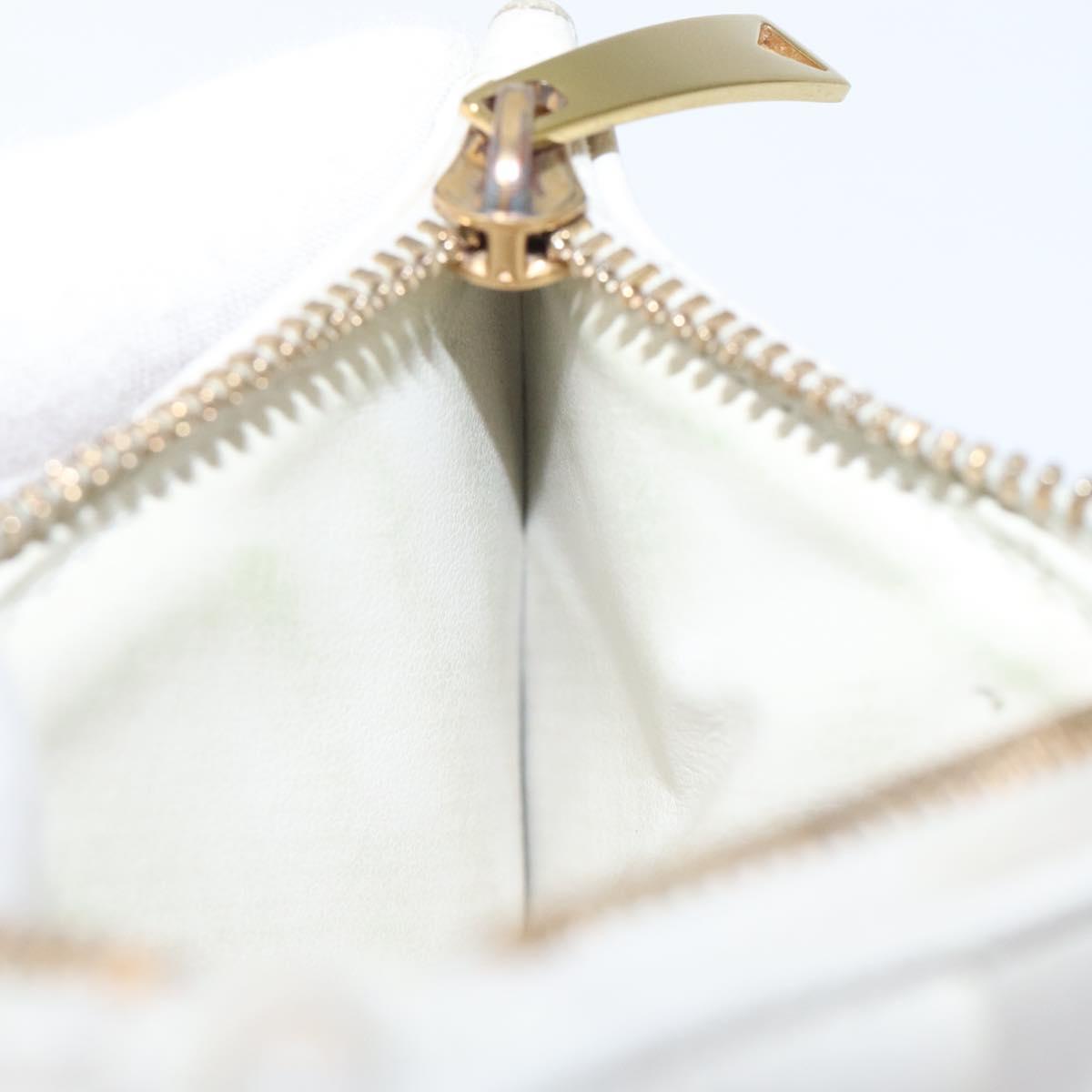 Bottega Veneta Intrecciato White Leather Wallet (Pre-Owned)