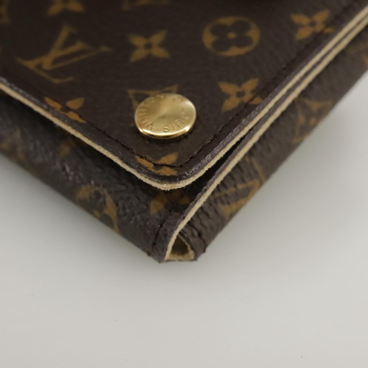 Louis Vuitton Jewelry Case Brown Canvas Wallet (Pre-Owned)